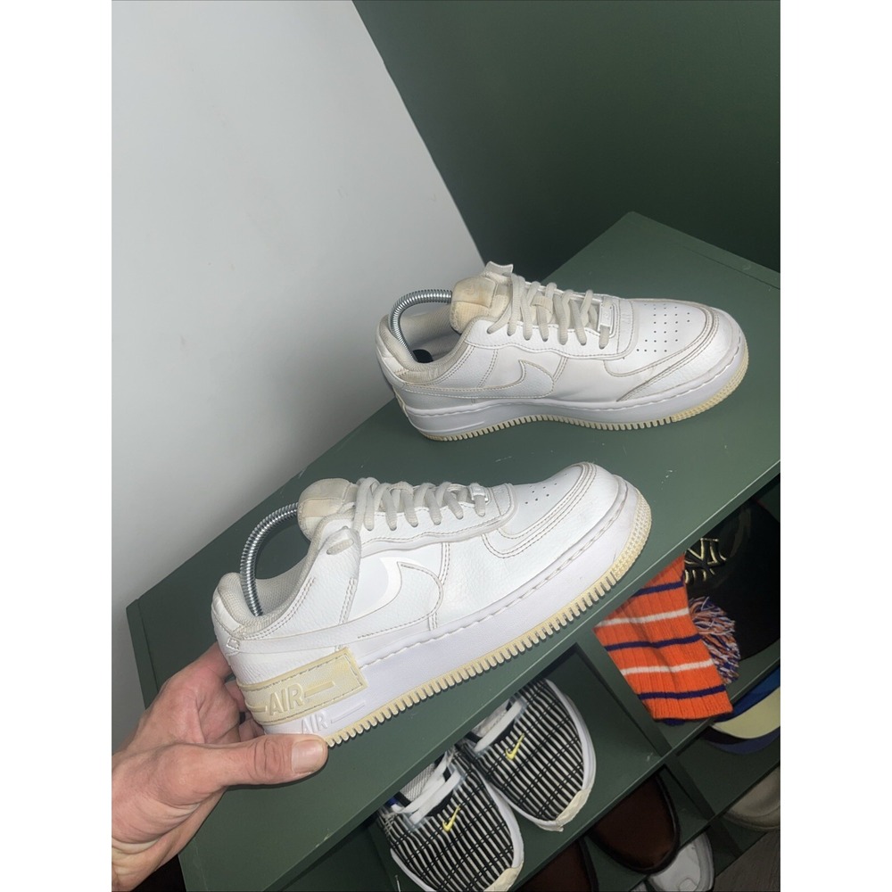 Nike Air Force 1 Shadow Triple White CI0919-100 Size (Women's) 8.5